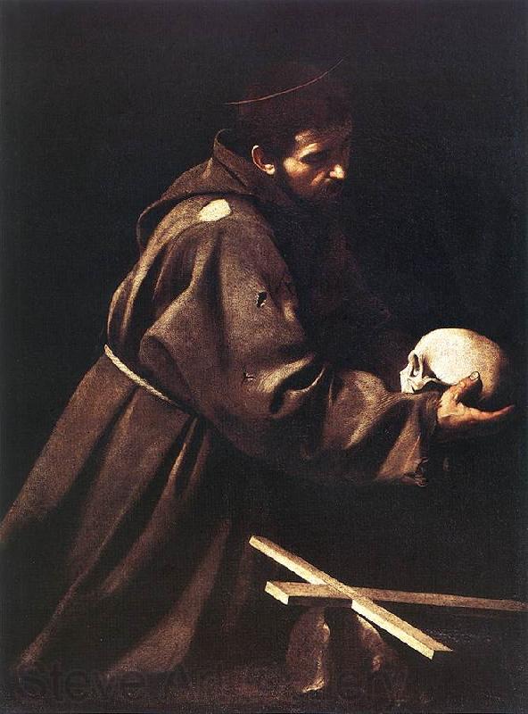 Caravaggio St Francis dfgd Spain oil painting art