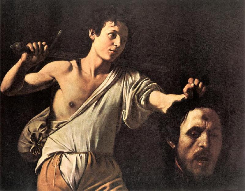 Caravaggio David fghfg Spain oil painting art