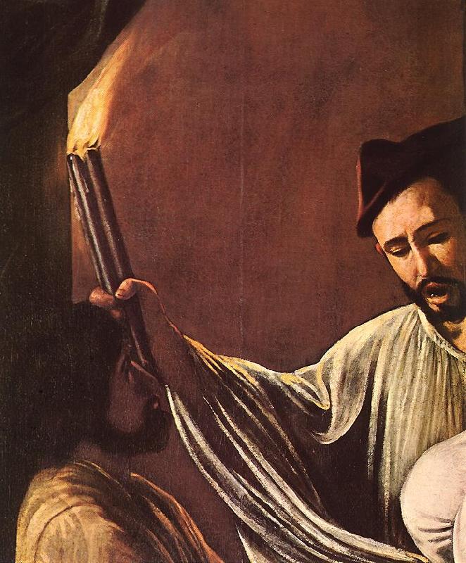 Caravaggio The Seven Acts of Mercy (detail) dfg France oil painting art