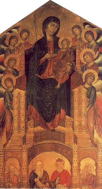 Cimabue The Santa Trinita Madonna Spain oil painting art