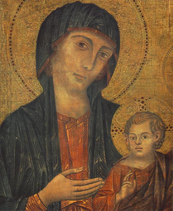 Cimabue The Madonna in Majesty (detail) fgjg Spain oil painting art