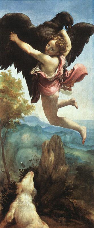 Correggio Ganymede Norge oil painting art