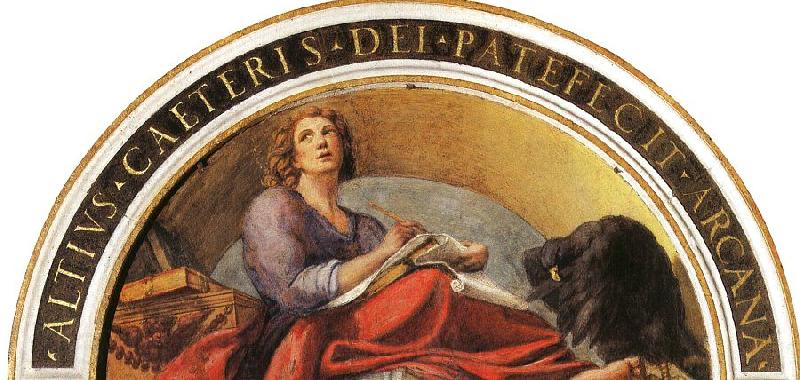 Correggio Lunette with St.John the Evangelist France oil painting art