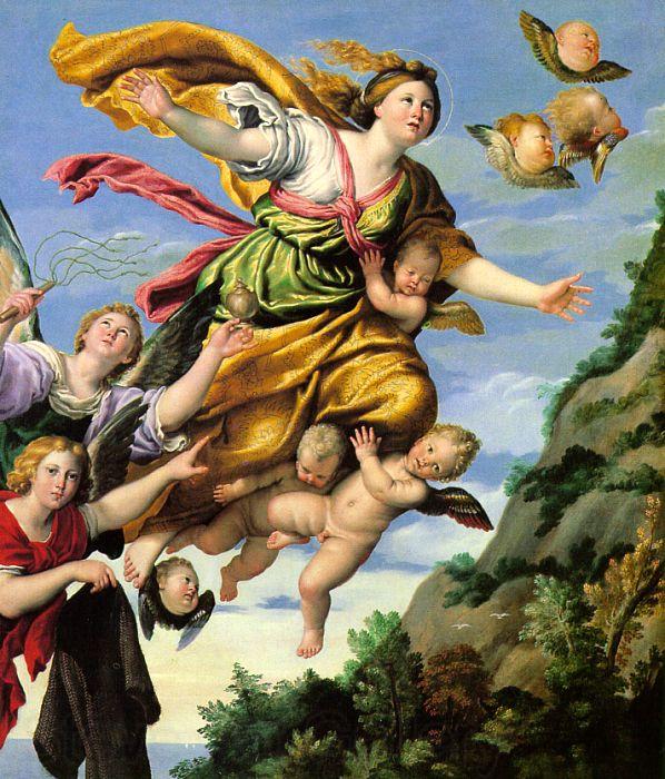 Domenichino The Assumption of Mary Magdalene into Heaven Spain oil painting art