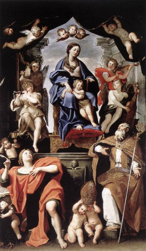 Domenichino Madonna and Child with St Petronius and St John the Baptist dg Spain oil painting art