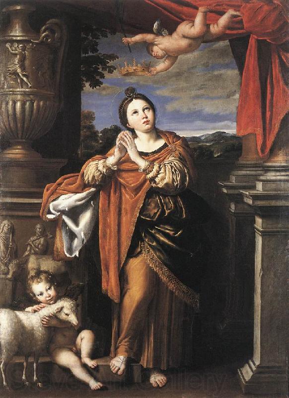 Domenichino Saint Agnes drtw Germany oil painting art