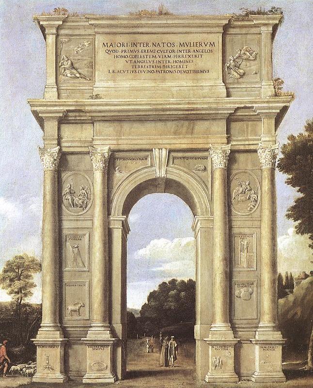 Domenichino A Triumphal Arch of Allegories dfa Spain oil painting art