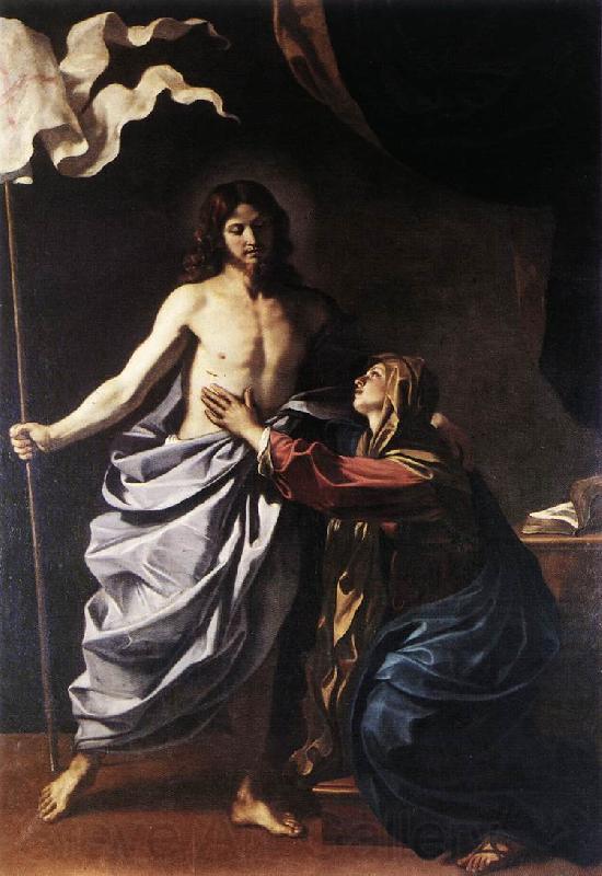 GUERCINO The Resurrected Christ Appears to the Virgin hf France oil painting art