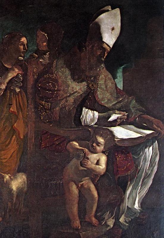 GUERCINO St Augustine sdg Spain oil painting art