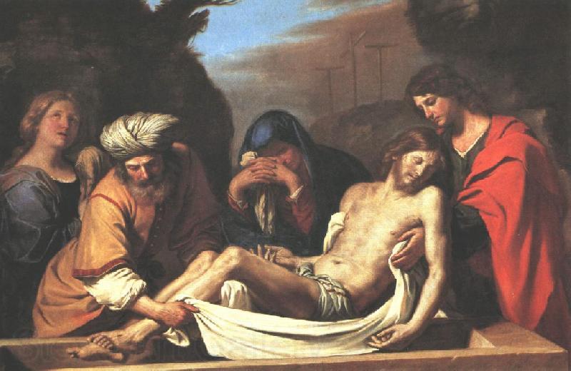 GUERCINO The Entombment of Christ sdg France oil painting art