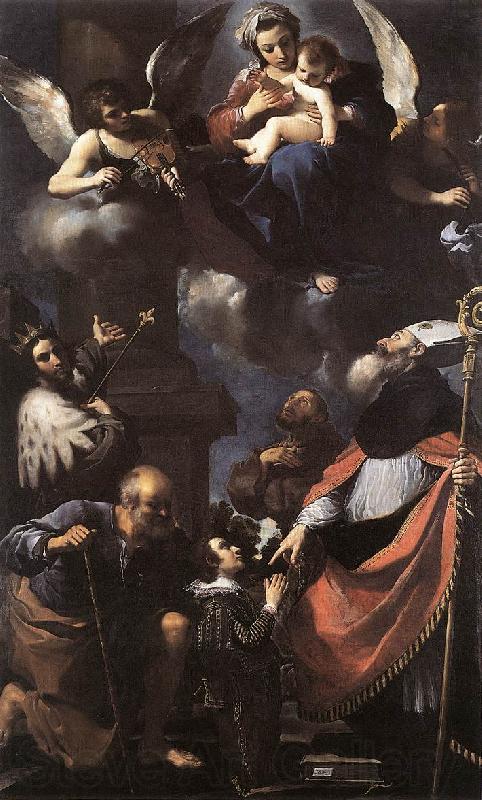 GUERCINO A Donor Presented to the Virgin lkhi Norge oil painting art
