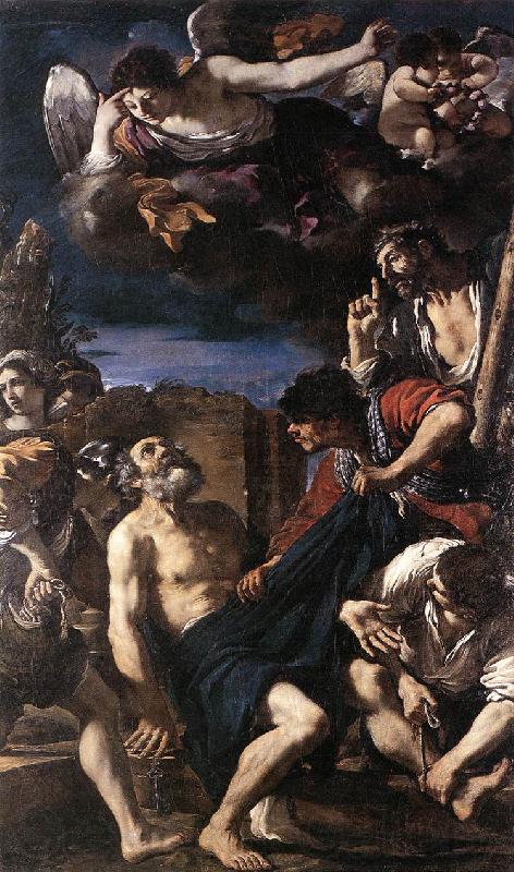 GUERCINO The Martyrdom of St Peter  jg Norge oil painting art