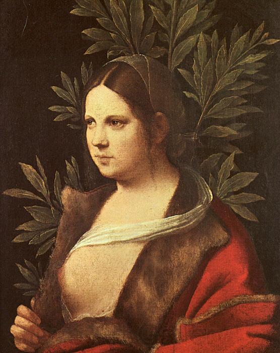 Giorgione Laura Norge oil painting art