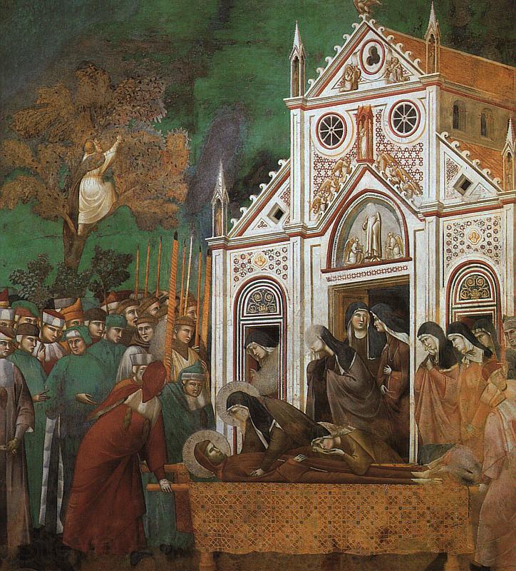 Giotto St.Francis Mourned by St.Clare France oil painting art