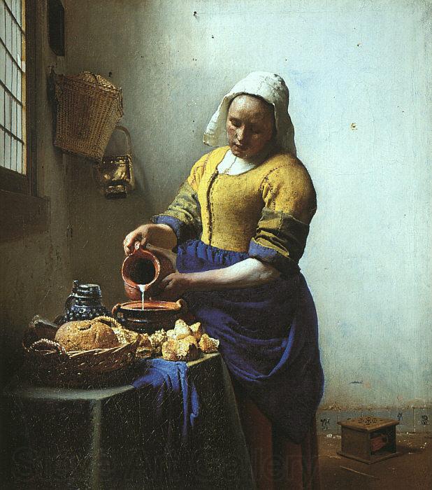 JanVermeer The Milkmaid France oil painting art