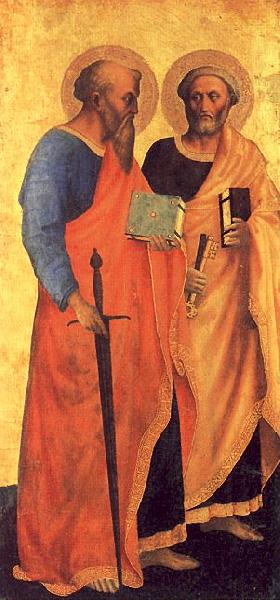 Masolino Saint Peter and Saint Paul Norge oil painting art