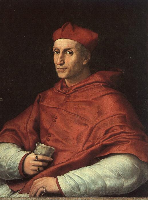 Raphael Portrait of Cardinal Bibbiena Norge oil painting art
