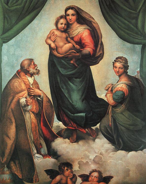 Raphael The Sistine Madonna Norge oil painting art