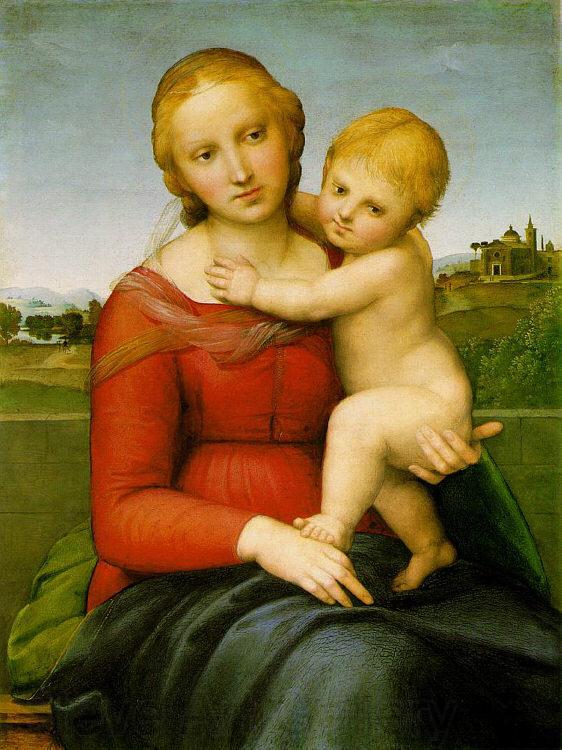 Raphael Madonna and Child Norge oil painting art