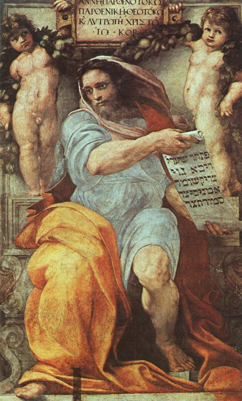 Raphael The Prophet Isaiah Norge oil painting art
