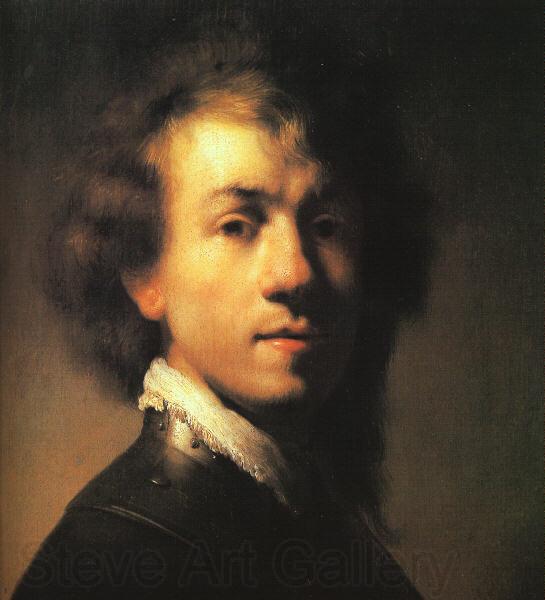 Rembrandt Self Portrait with Lace Collar Norge oil painting art