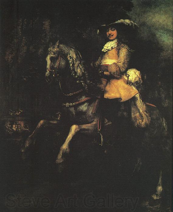Rembrandt Frederick Rihel on Horseback Norge oil painting art