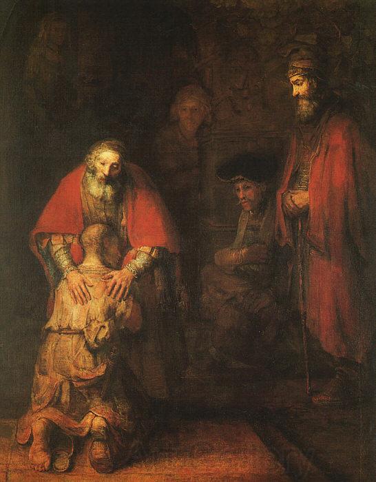Rembrandt The Return of the Prodigal Son Norge oil painting art
