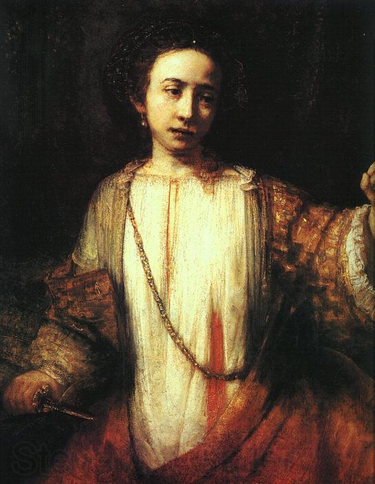Rembrandt Lucretia Spain oil painting art