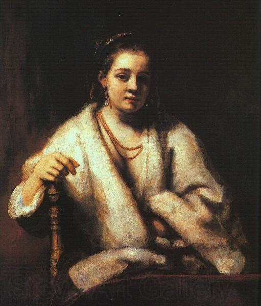 Rembrandt Portrait of Hendrickje Stoffels Spain oil painting art