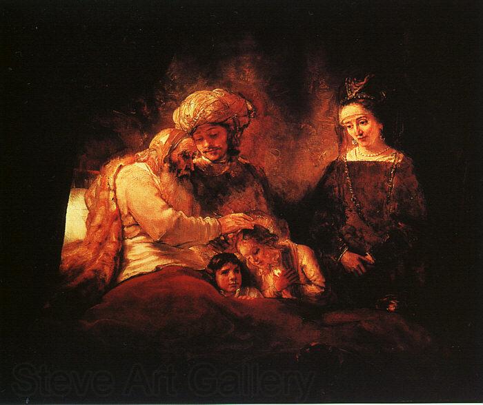 Rembrandt Jacob's Blessing France oil painting art
