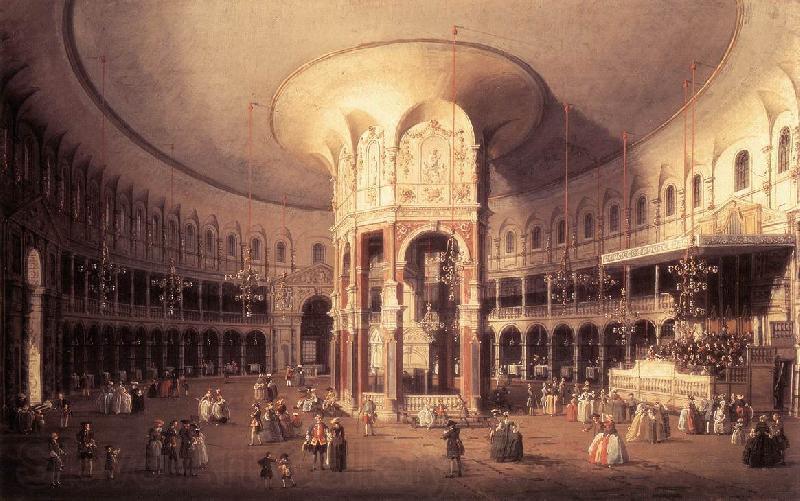 Canaletto London: Ranelagh, Interior of the Rotunda vf Norge oil painting art