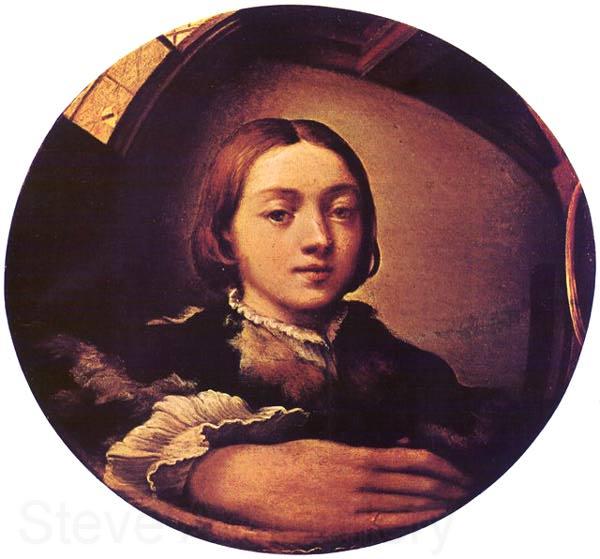 PARMIGIANINO Self-portrait in a Convex Mirror a Germany oil painting art