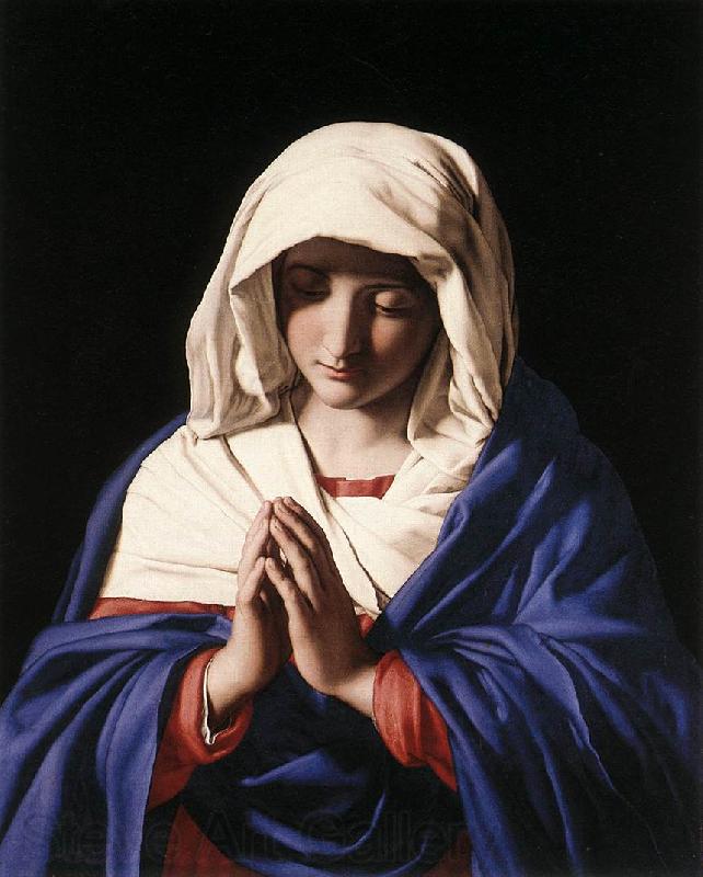 SASSOFERRATO The Virgin in Prayer a Spain oil painting art