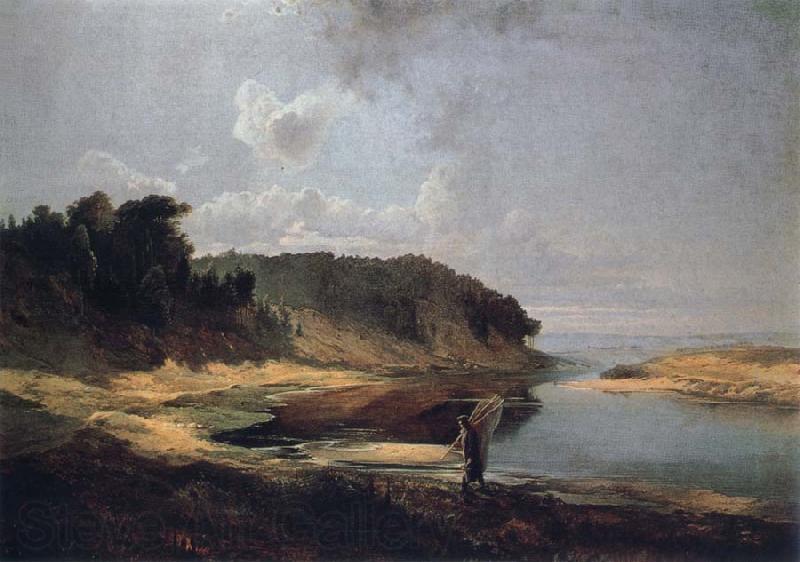 A.K.Cabpacob Landscape Norge oil painting art