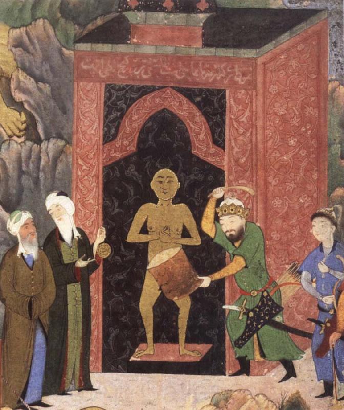 Bihzad Jami as Apollonius and the minister Mir Ali Sher Nawa i as Alexander Norge oil painting art