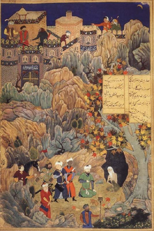 Bihzad Alexander and the hermit Spain oil painting art