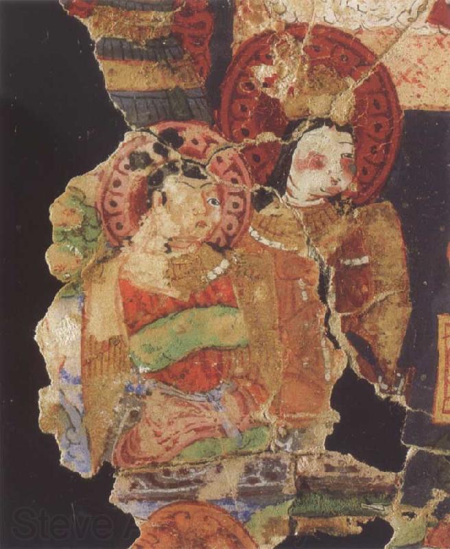 Bihzad Fragment of a Manichaean manuscript,with the Hindu gods Ganesh,Vishnu Norge oil painting art