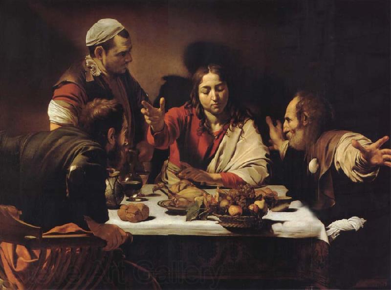 Caravaggio The Supper at Emmaus