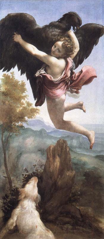 Correggio Abducation of Ganymede Norge oil painting art