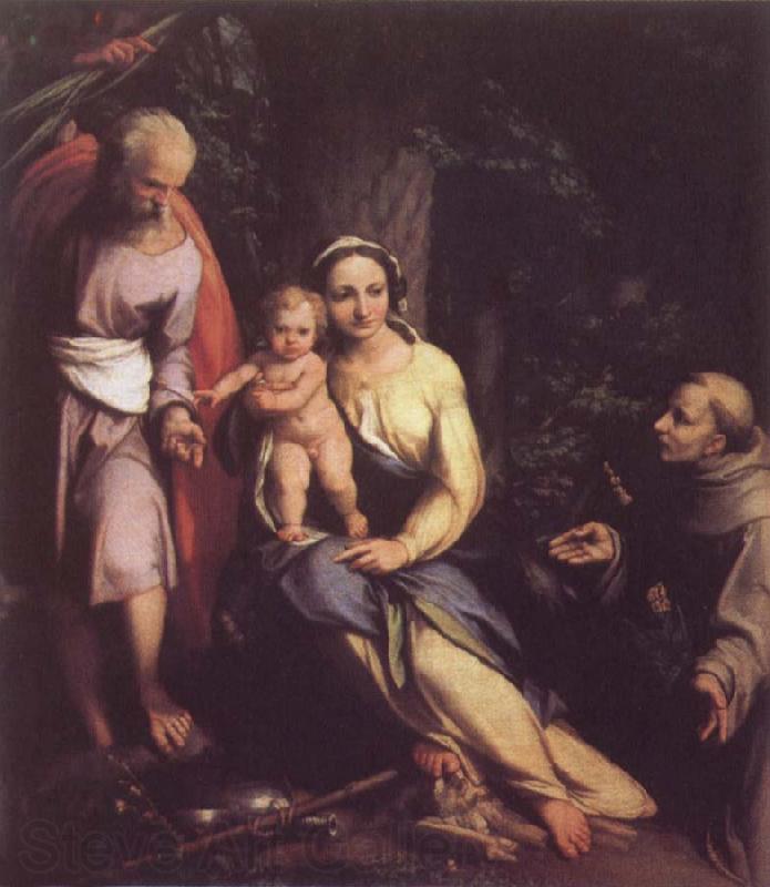 Correggio Rest on the Flight to Egypt with Saint Francis Germany oil painting art