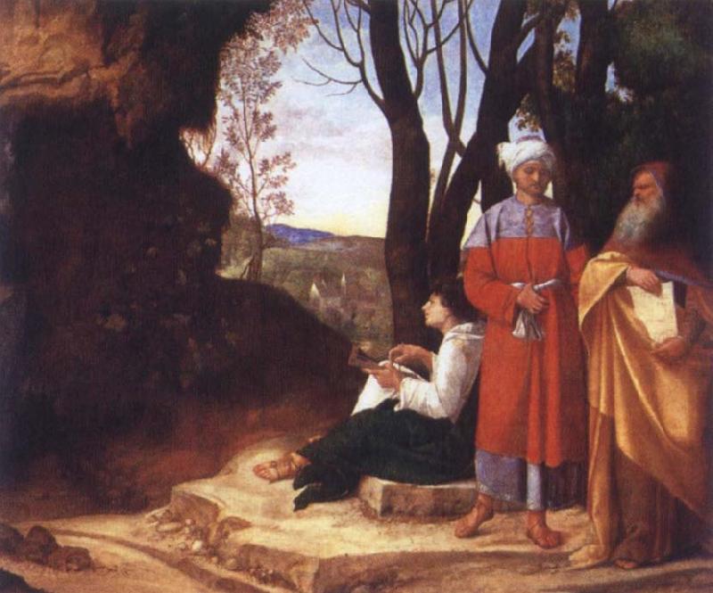 Giorgione The Three Philosophers Spain oil painting art