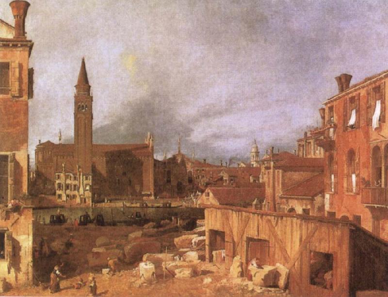 Canaletto Campo S.Vidal and Santa Maria della Carita Germany oil painting art
