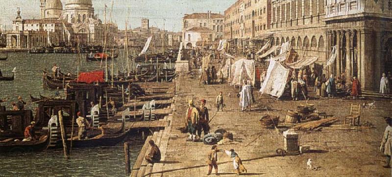 Canaletto The Molo seen against the zecca