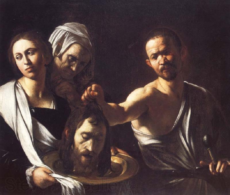 Caravaggio Salome Receives the Head of Saint John the Baptist Norge oil painting art