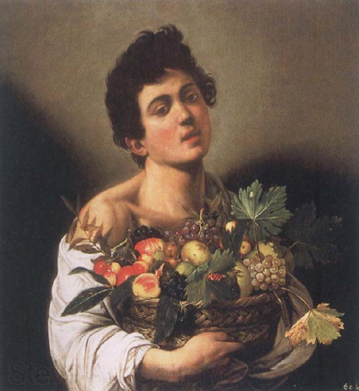 Caravaggio Boy with a Basket of Fruit Germany oil painting art
