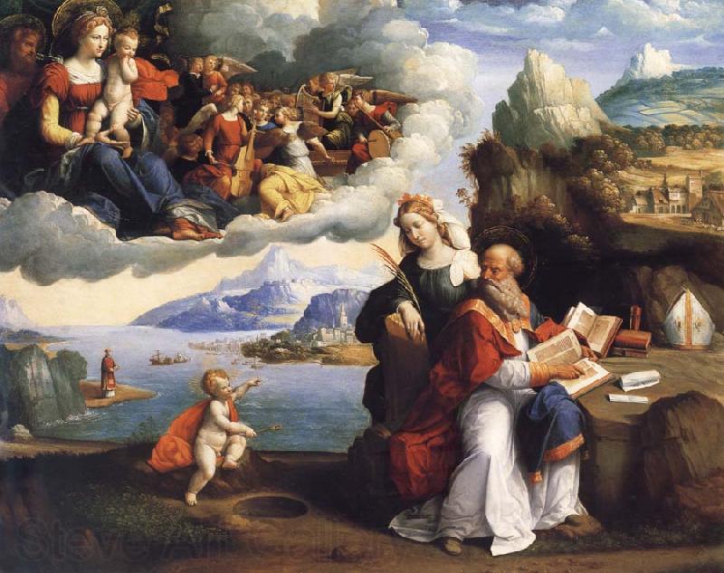 GAROFALO THe Vision of Saint Augustine France oil painting art