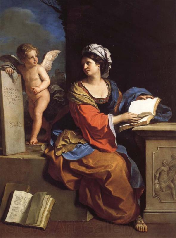 GUERCINO The Cumaean Sibyl with a Putto France oil painting art