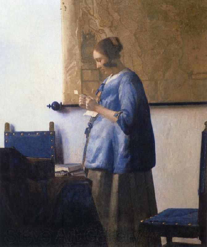 JanVermeer Woman Reading a Letter Germany oil painting art