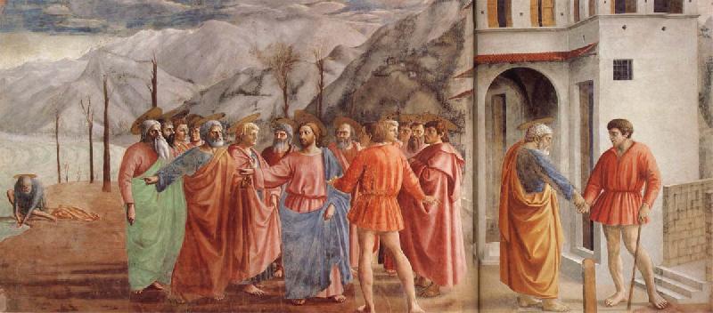 MASACCIO The Tribute Money France oil painting art