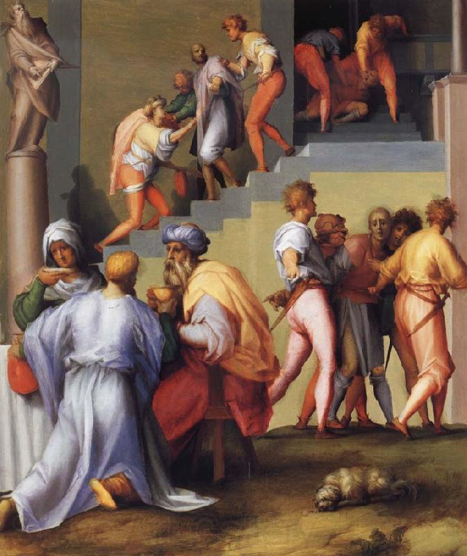 Pontormo Pharaoh Pardons the Butler and Ordes the Execution of the Baker Norge oil painting art